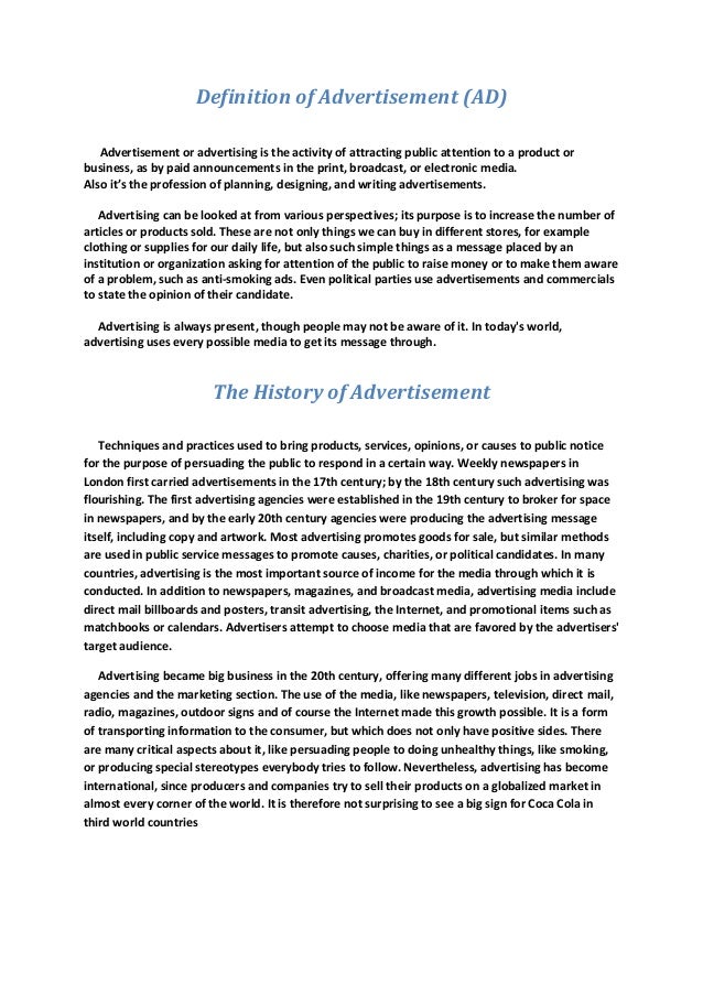 advertisement word word advertisements