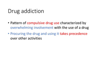 Substance Use Patterns Adverse drug effects | PPTX