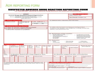 ADR REPORTING FORM
 