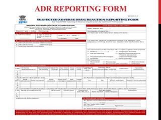 Adr Response Form.pdf Adverse drug reaction monitoring | PPTX