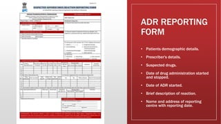 Reporting and Management of Adverse Drug Reaction | PPTX
