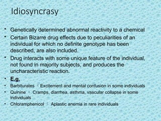 Genotoxicity Types Adverse Drug Reactions masters class review | PPTX
