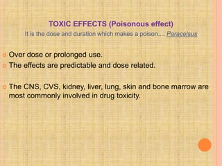 Adverse Drug reactions and its types with examples | PPT