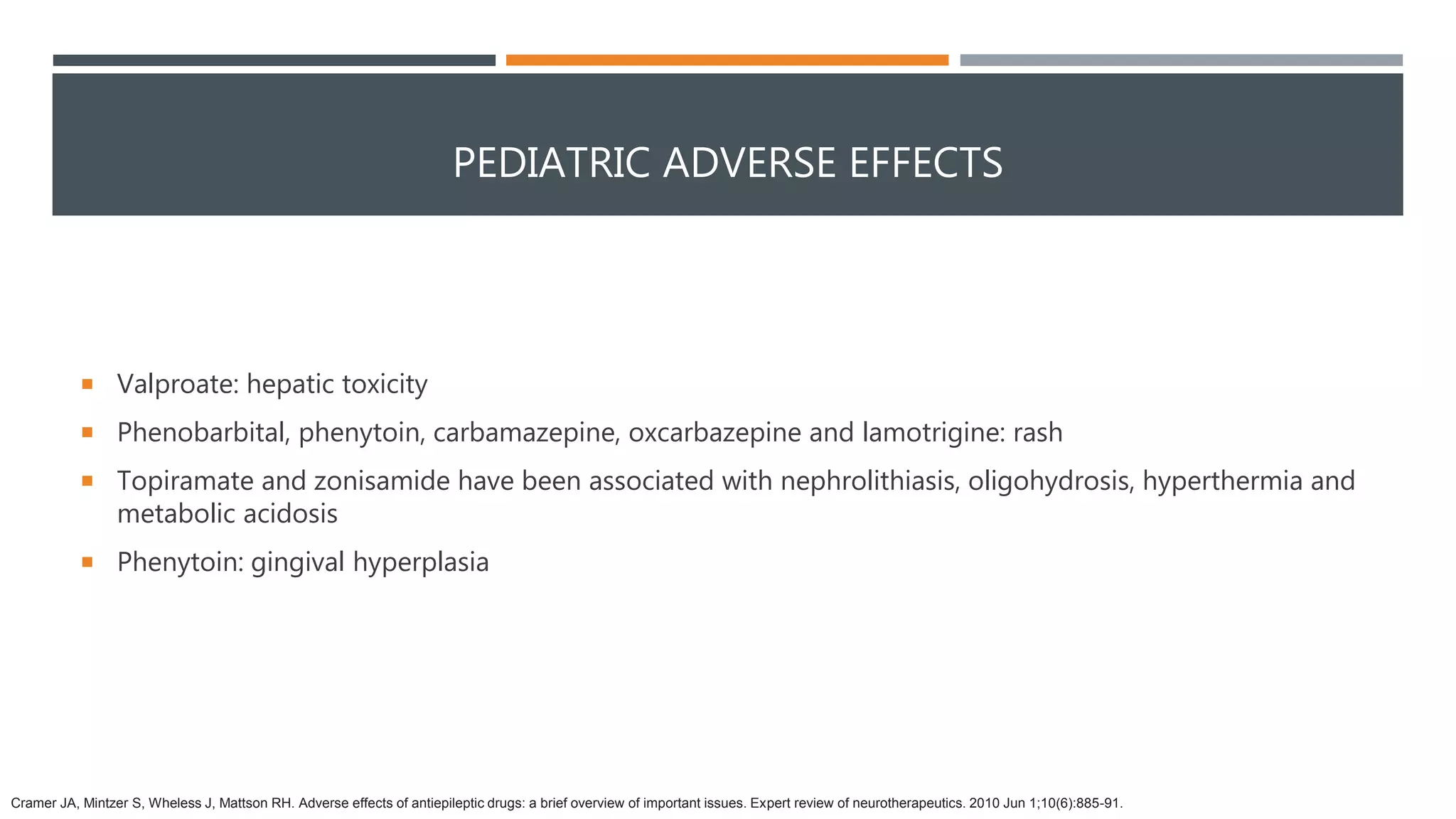 Adverse Effects of Antiepileptic Drugs | PPTX
