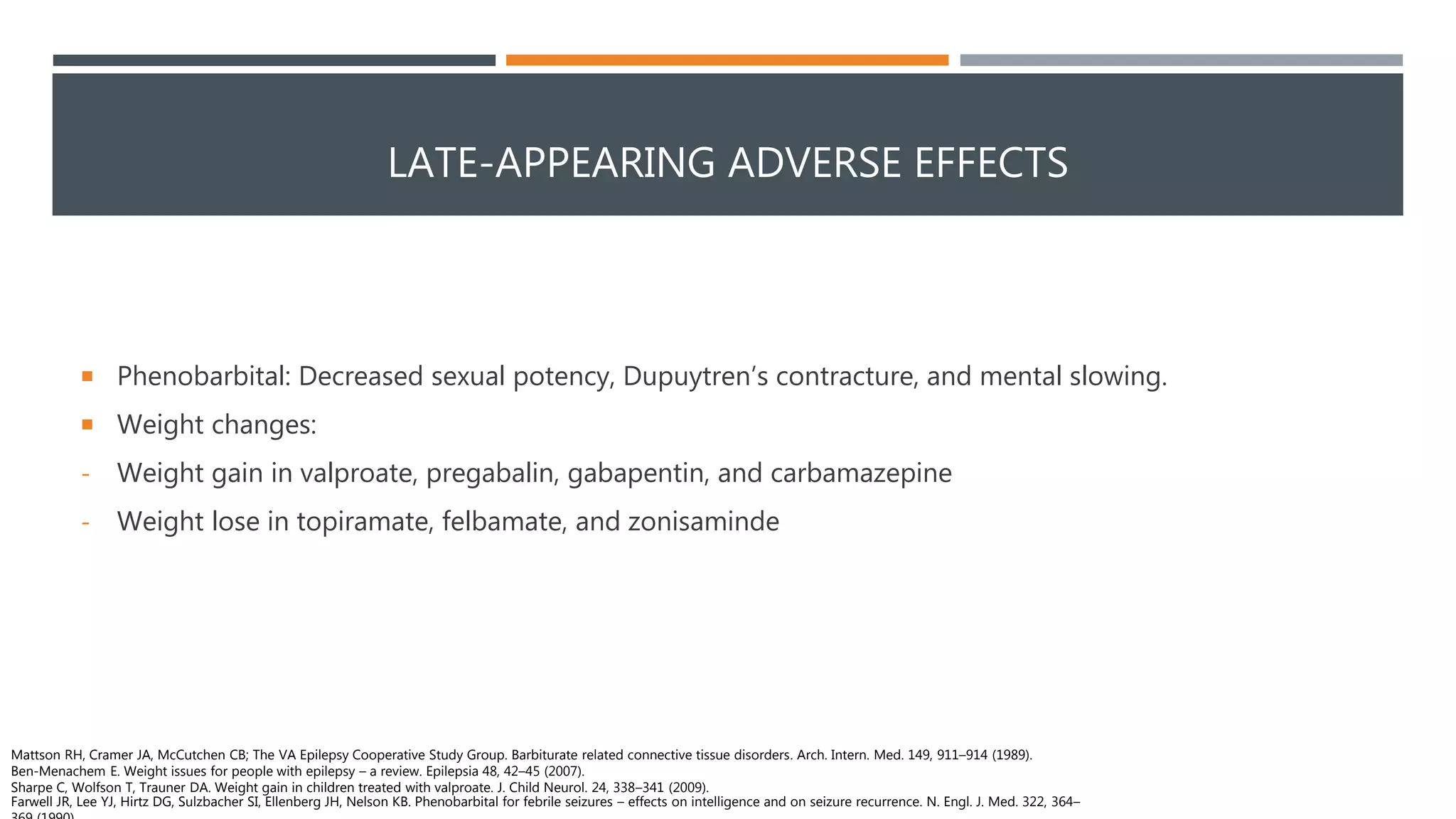 View of Adverse Effects of Antiepileptic Drugs | PPTX
