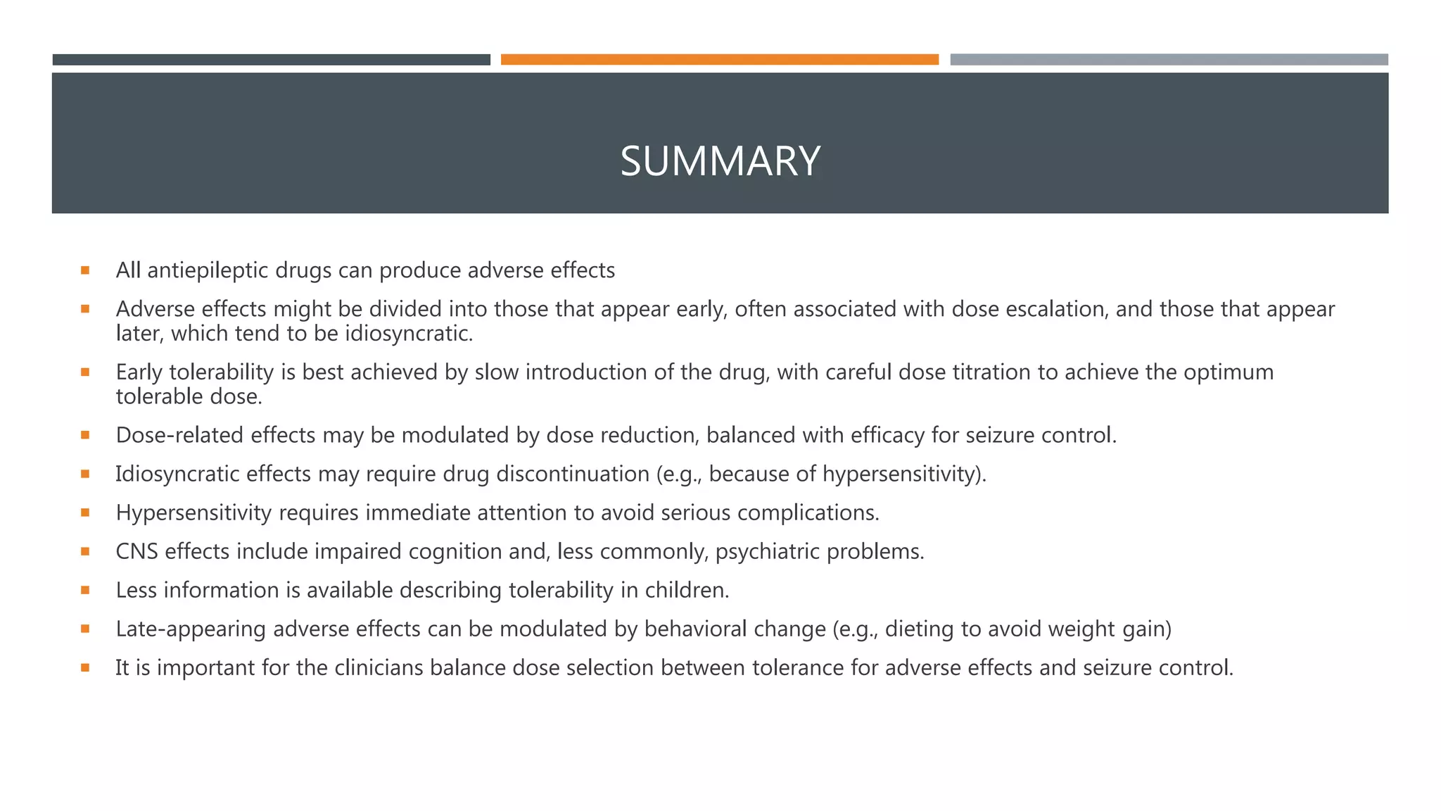 Adverse Effects of Antiepileptic Drugs | PPTX