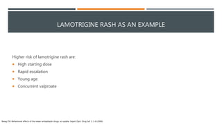 Adverse Effects of Antiepileptic Drugs | PPTX