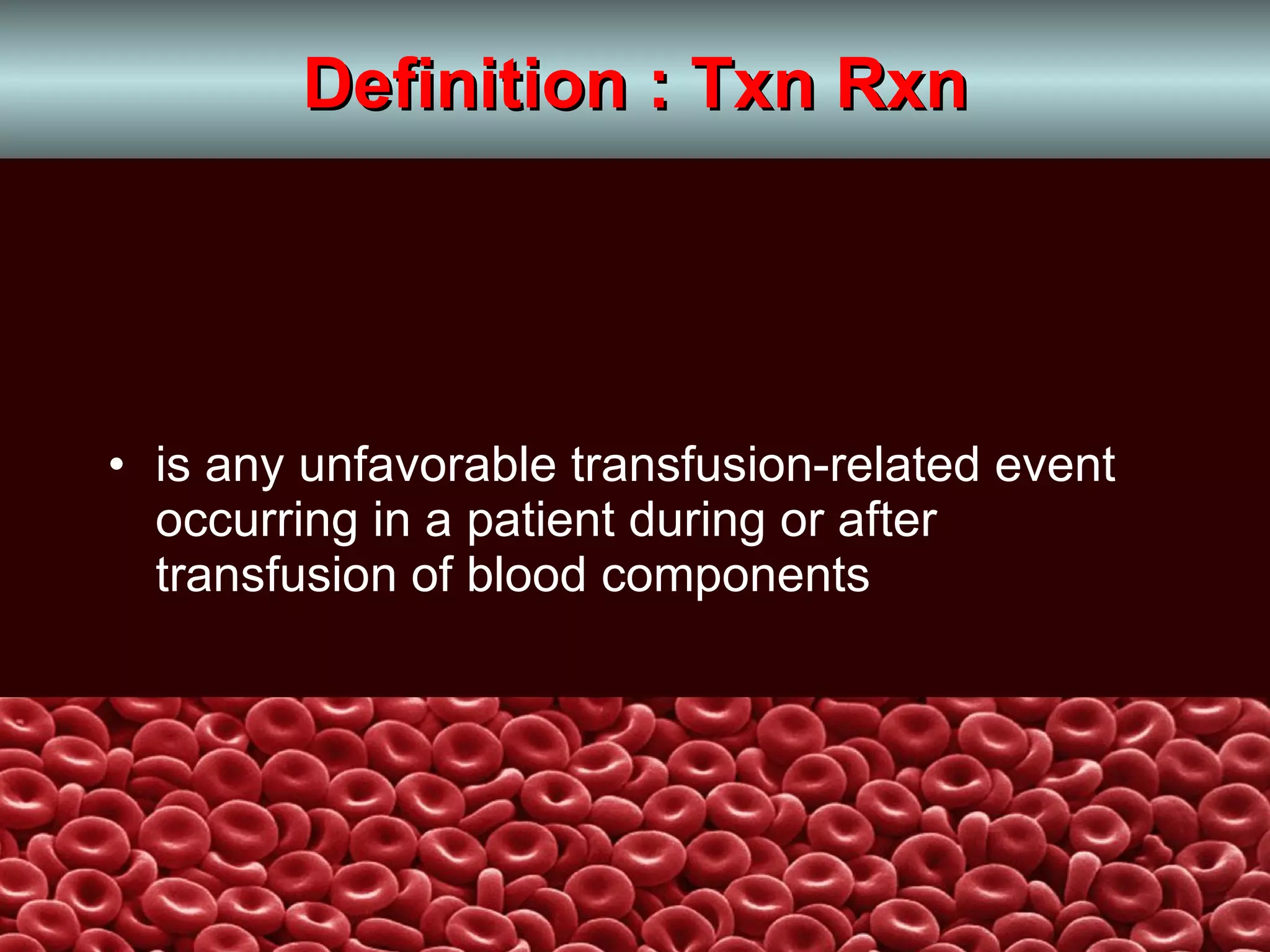 Adverse Effects Of Blood Transfusion | PPT