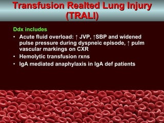Adverse Effects Of Blood Transfusion | PPT