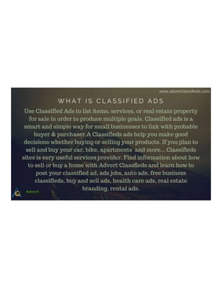 Advert classifieds