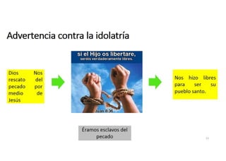 Advertencia contra la idolatría