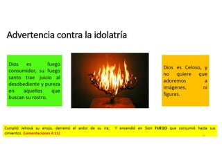 Advertencia contra la idolatría