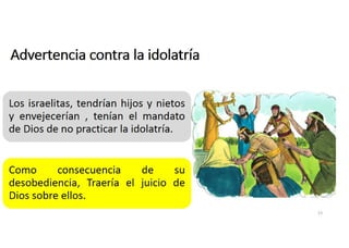 Advertencia contra la idolatría