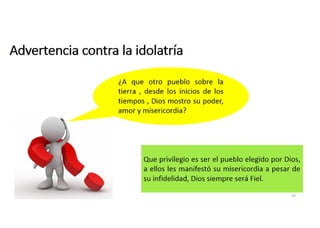 Advertencia contra la idolatría