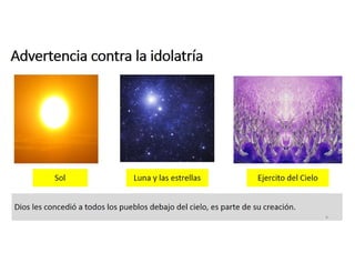 Advertencia contra la idolatría