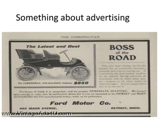 Something about advertising
 