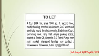 Jude Joseph, PGT English, KVS
 