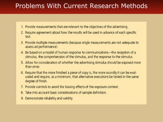Problems With Current Research Methods
 