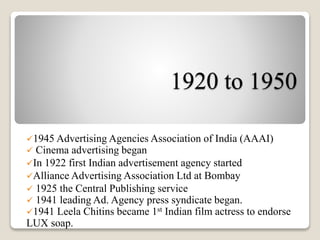 Advertisement in india | PPTX