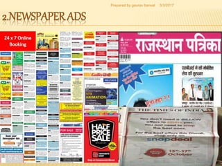 2.NEWSPAPER ADS
3/3/2017
4
Prepared by gaurav bansal
 