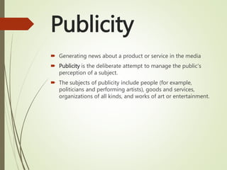 Publicities Examples Advertisementpublicity lulu | PPTX