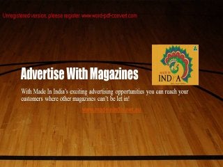 Advertise With Magazines | Indian Magazine Melbourne | www.madeinindia.net.au