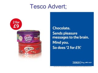 Tesco Advert;
 