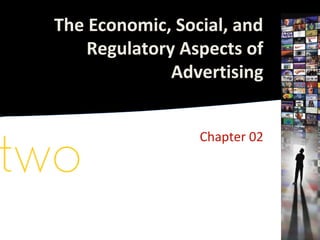 The Economic, Social, and
    Regulatory Aspects of
              Advertising


                 Chapter 02
 