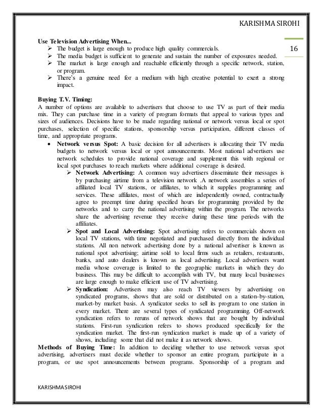 Advertising NOTES MBA