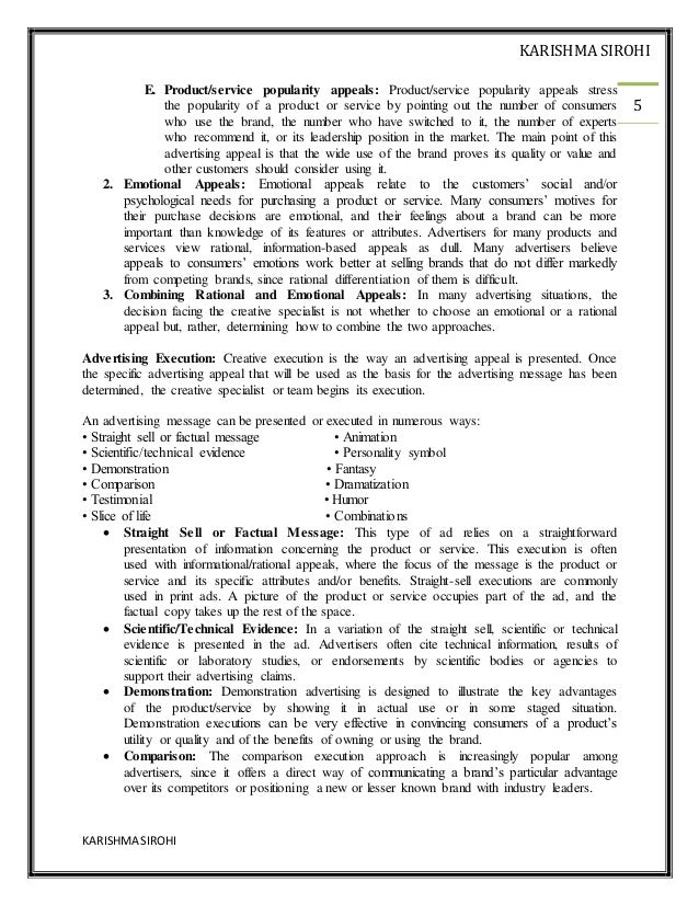Advertising NOTES MBA