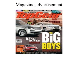 Magazine advertisement
 