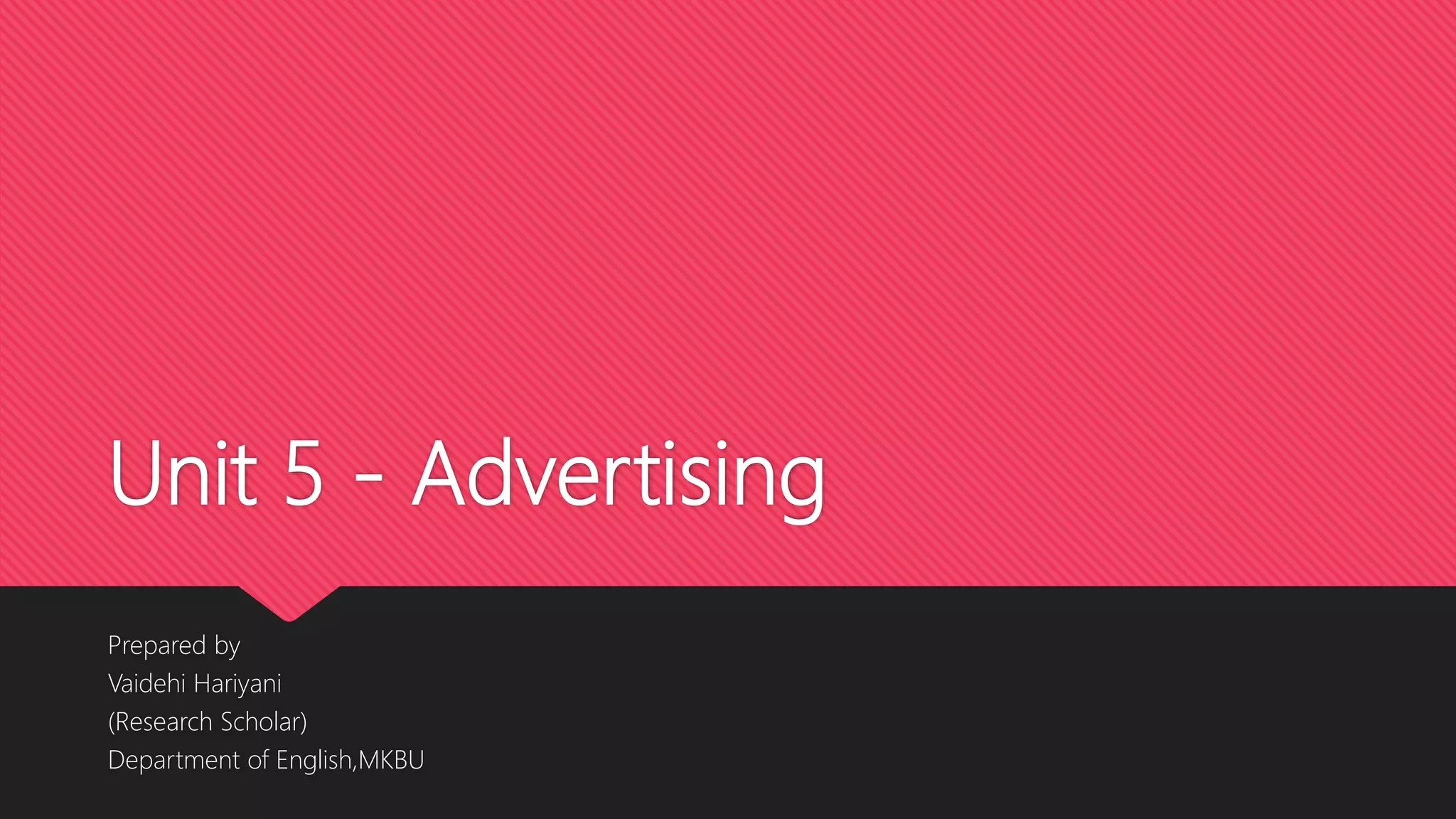 UNIT 5 - Advertising | PPT