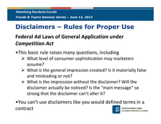 Strong Language Disclaimer To Disclaim or Not and How? Very Big Questions. A Primer for Marketers ...