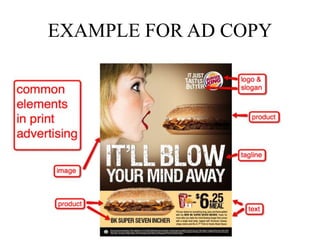 EXAMPLE FOR AD COPY
 