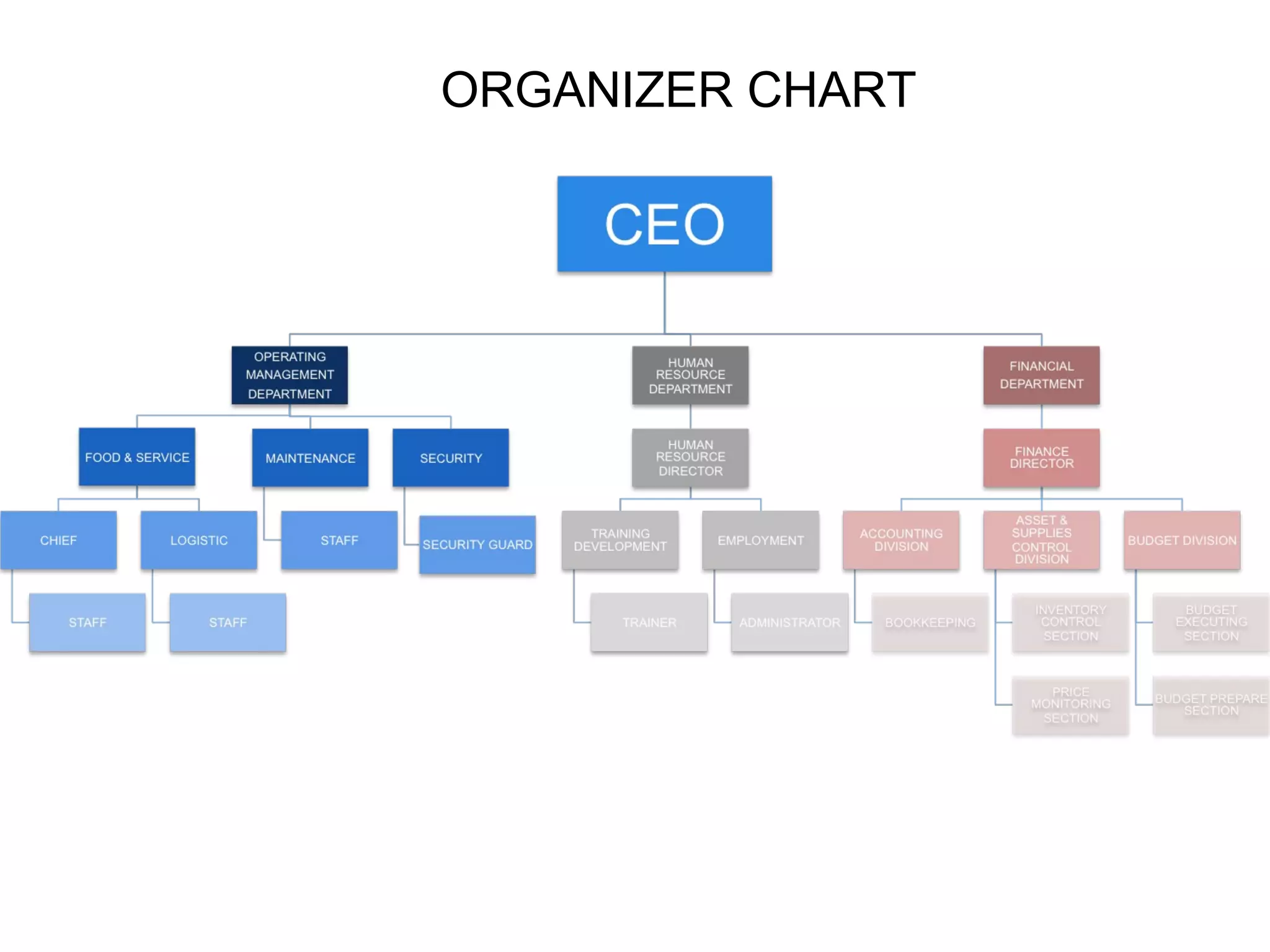 ORGANIZER CHART
 