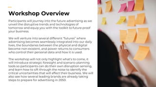 Advertising 2050 - A Strategic Foresight Workshop | PPTX