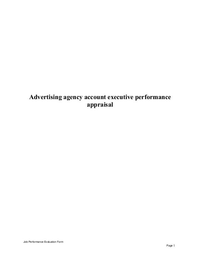 employee performance appraisal form