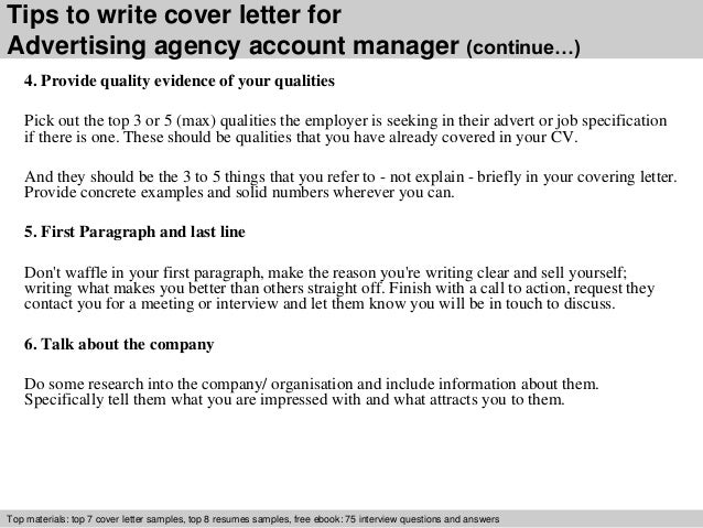 Cover letter for agency