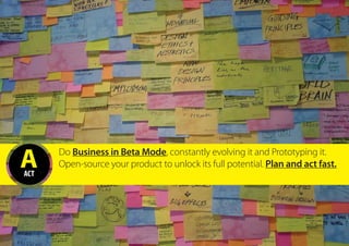 AACT
Do Business in Beta Mode, constantly evolving it and Prototyping it.
Open-source your product to unlock its full potential. Plan and act fast.
ALL RIGHTS BELONG TO GOOGLE IMAGES ©
 