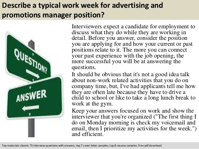 Advertising and promotions manager interview questions Advertising and promotions manager interview questions