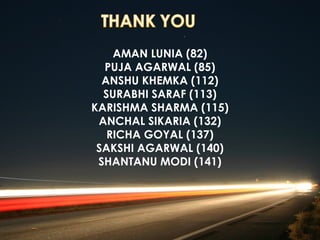 AMAN LUNIA (82)
  PUJA AGARWAL (85)
  ANSHU KHEMKA (112)
  SURABHI SARAF (113)
KARISHMA SHARMA (115)
 ANCHAL SIKARIA (132)
   RICHA GOYAL (137)
 SAKSHI AGARWAL (140)
 SHANTANU MODI (141)
 