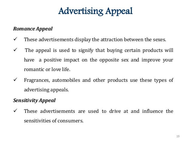 Advertising appeals