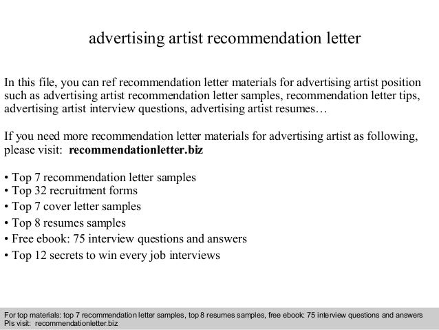 advertising artist recommendation letter 1 638 jpg cb 1408928272 letter of recommendation for artist