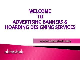 Advertising Banners and Hoardings Design in Vadodara, India
