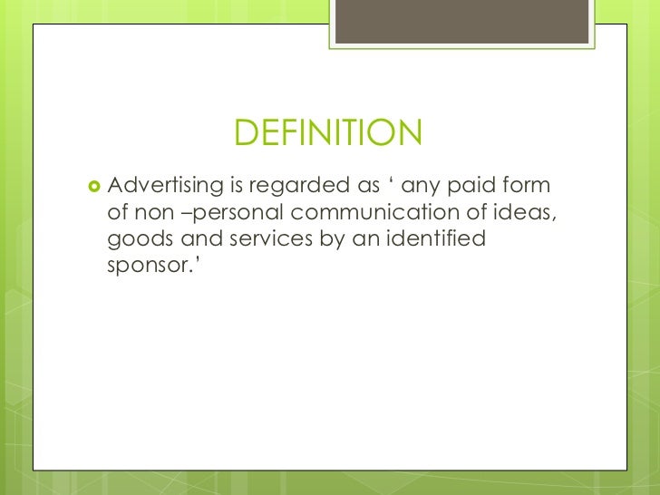 Advertising basics