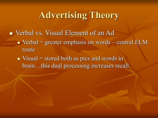 Advertising Design Theoretcial frameworks-Chp 7.ppt