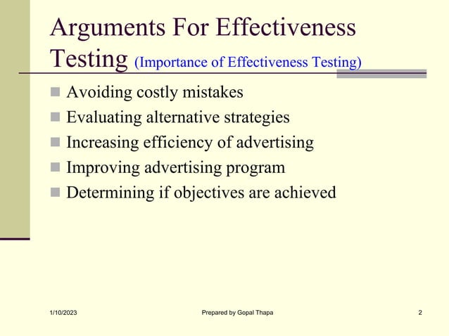 Advertising Effectiveness Testing.ppt