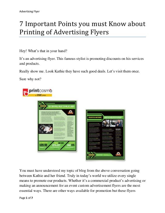 7 important points you must know about printing of advertising flyers printing advertising flyers