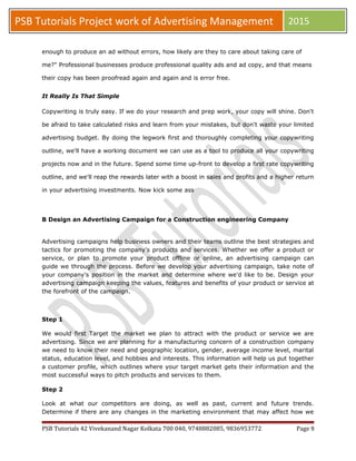 Advertising management | DOC