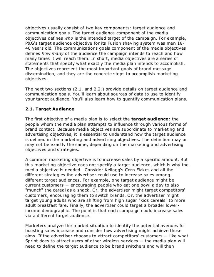 advertising media planning